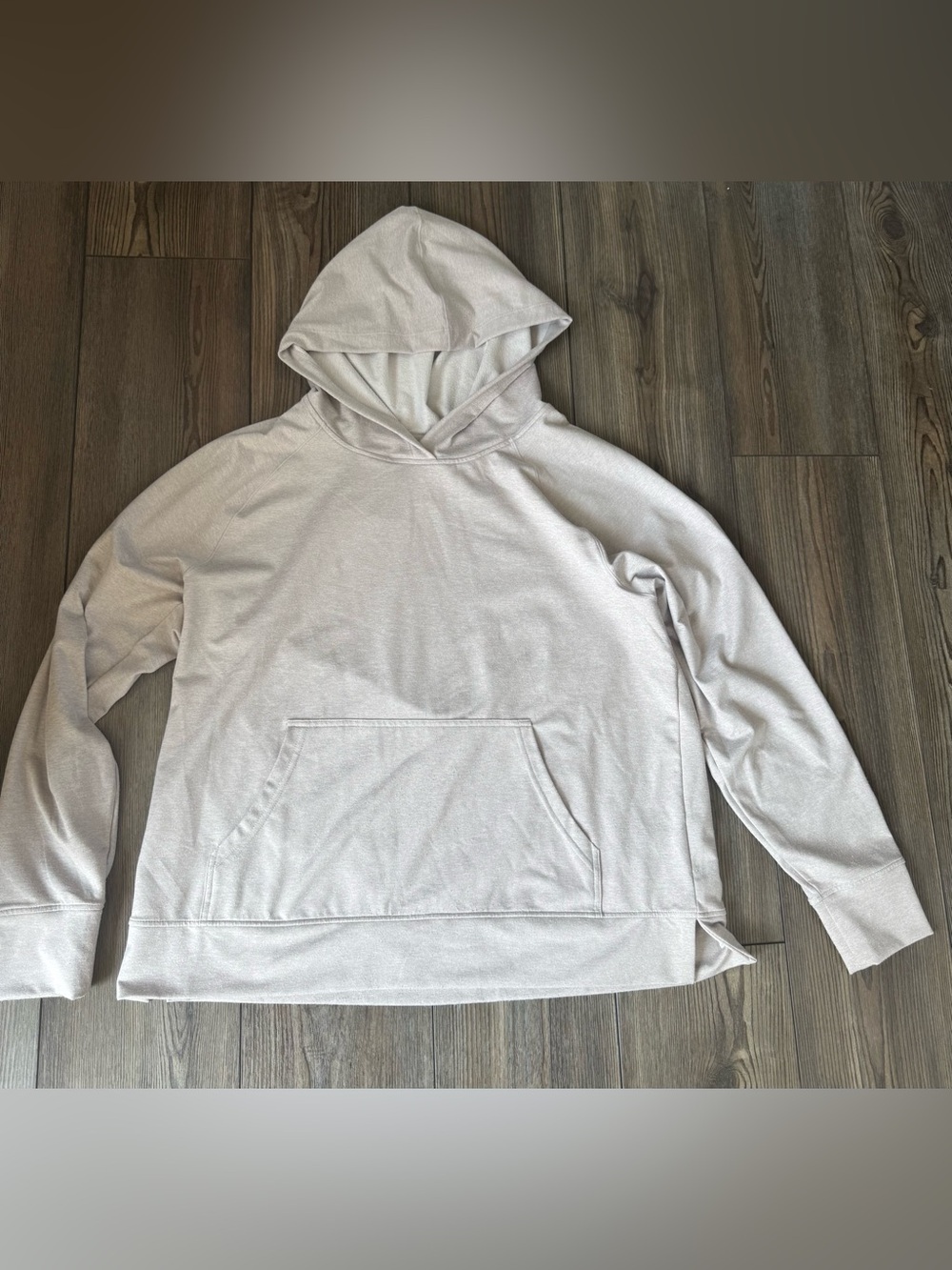 Danskin Light Tan soft lightweight Hooded Pullover Sweatshirt